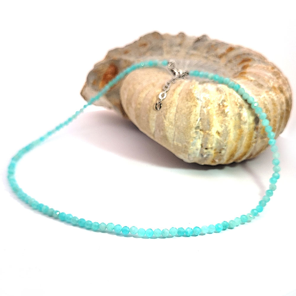 Amazonit Kugelkette 3.5 mm facettiert