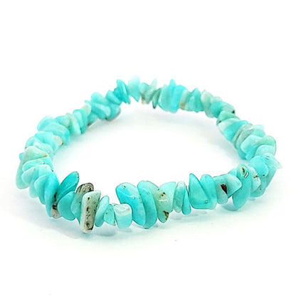 Amazonit Armband Chips  - 1