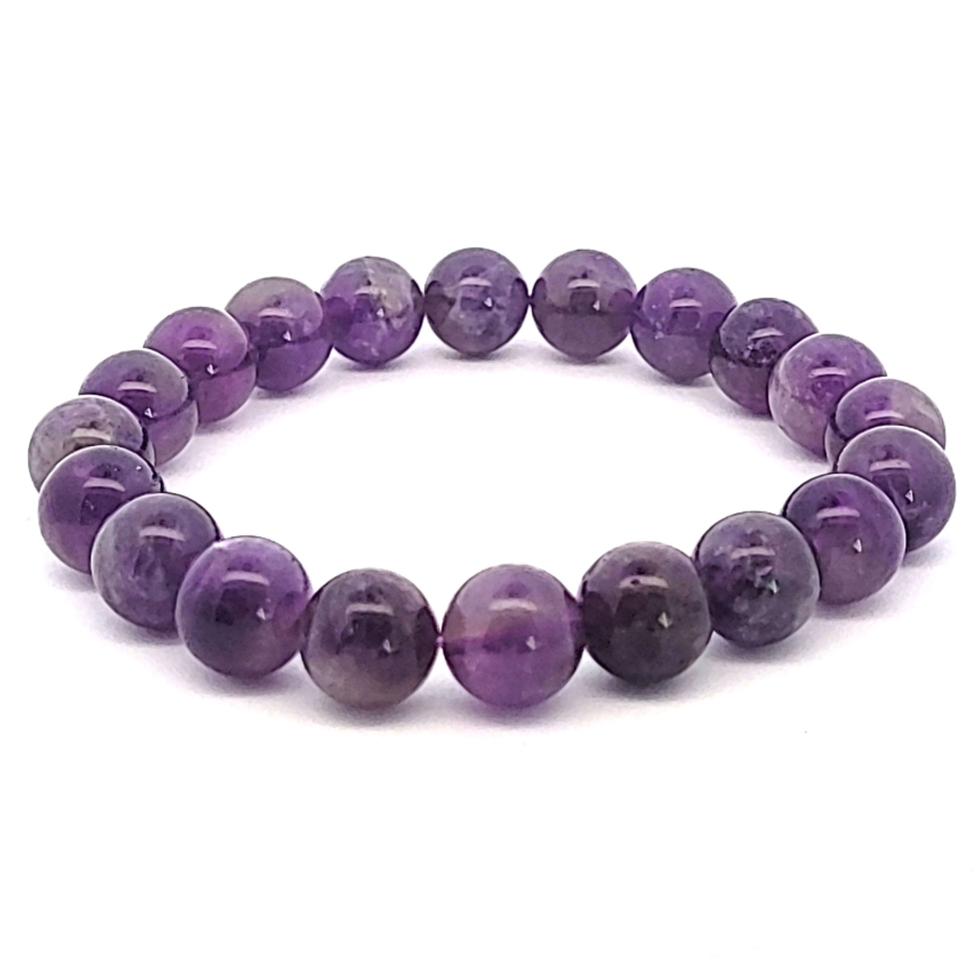 Amethyst-Kugel-Armband-10mm