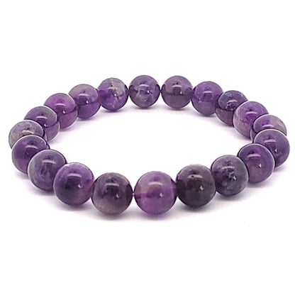 Amethyst-Kugel-Armband-10mm