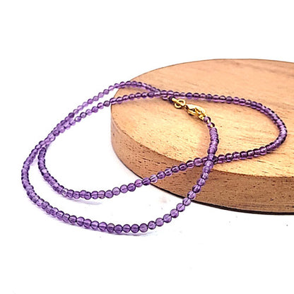 Amethyst Kugelkette 2 mm