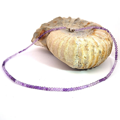 Amethyst Kugelkette 3 mm facettiert