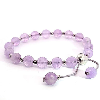Amethyst Armband 8 mm facettiert  - 1