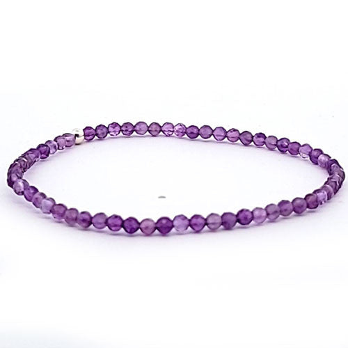 Amethyst Armband facettiert 3 mm  - 1