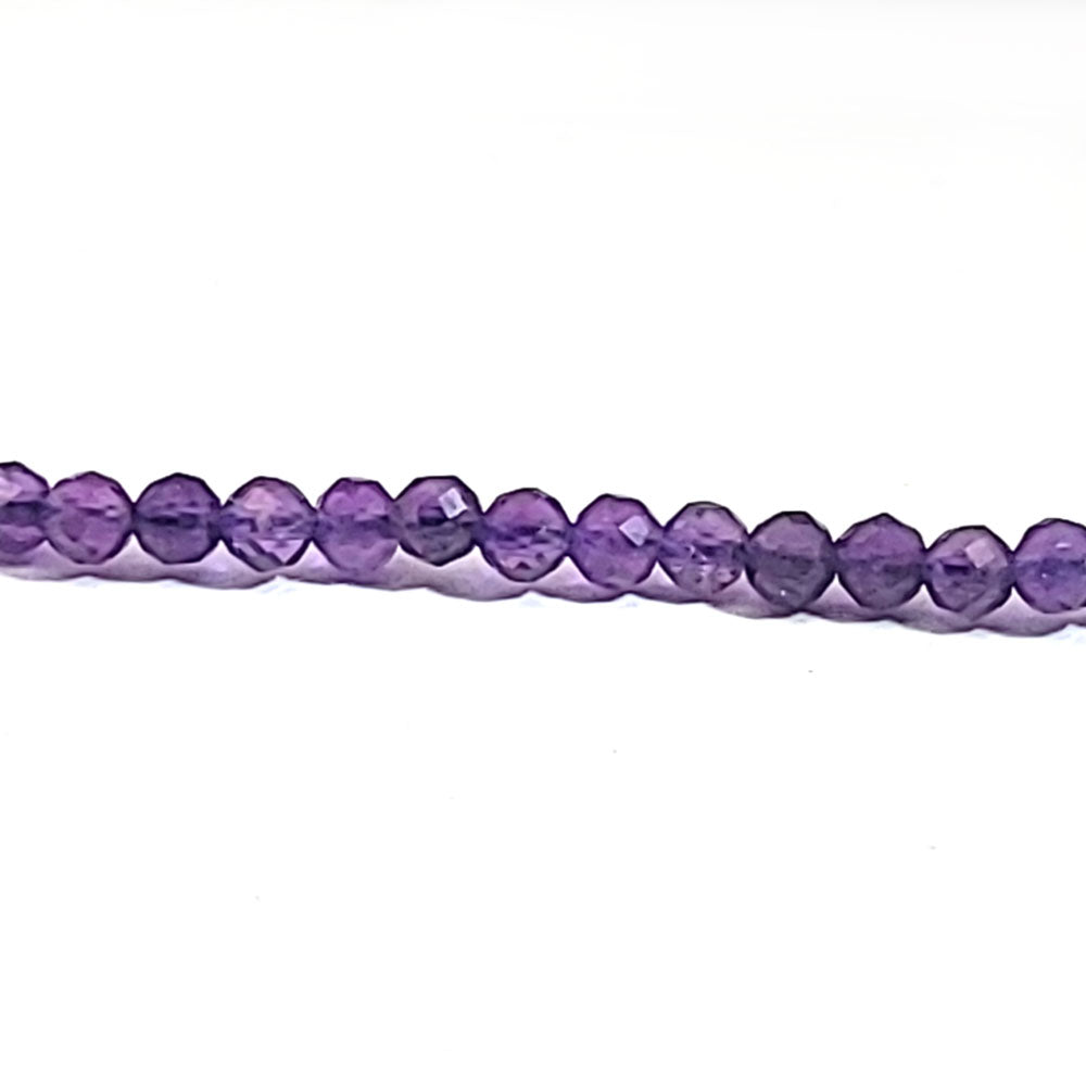 Amethyst Kugelkette 3 mm facettiert