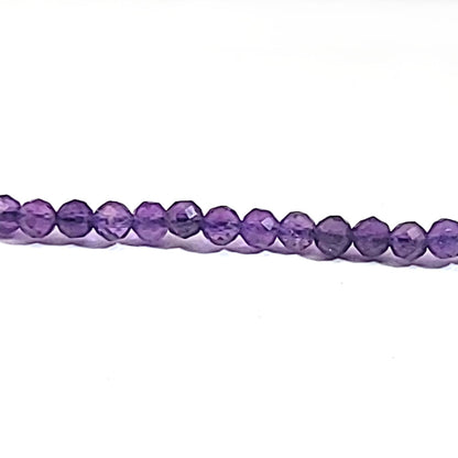 Amethyst Kugelkette 3 mm facettiert