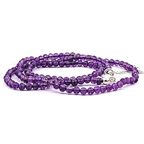Amethyst Kugelkette facettiert 3 mm  - 2