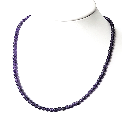 Amethyst Kugelkette facettiert 4mm