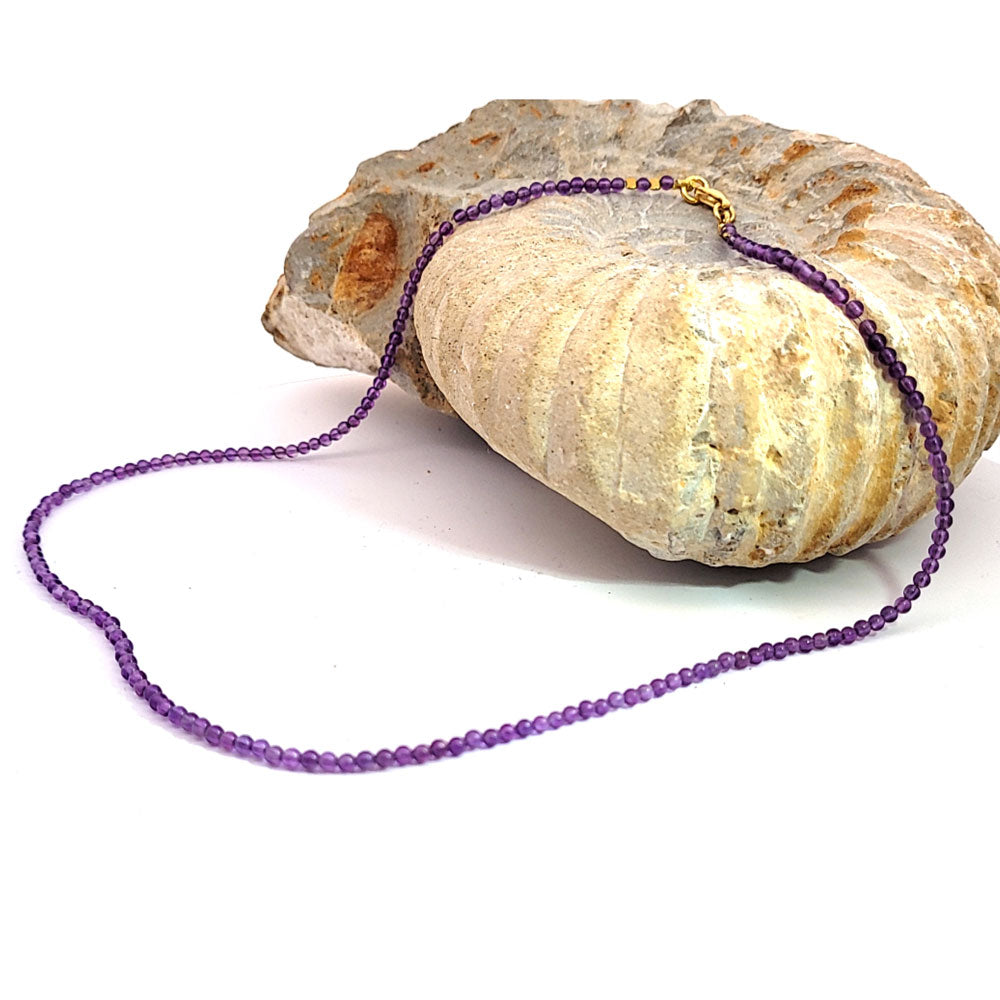 Amethyst Kugelkette facettiert mini