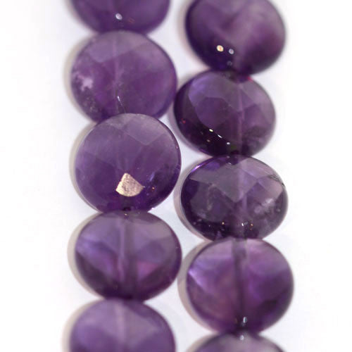 Amethyst, Strang facettiert rund 5mm  - 1