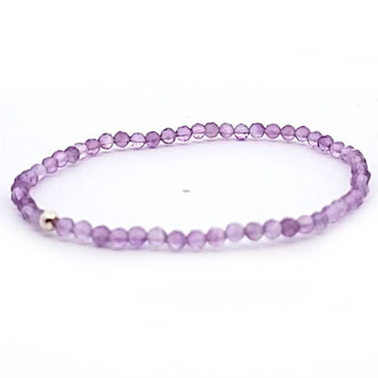 Amethyst hell Armband facettiert 3 mm  - 1