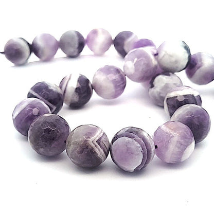 Amethystquarz, Strang facettiert 16 mm  - 1