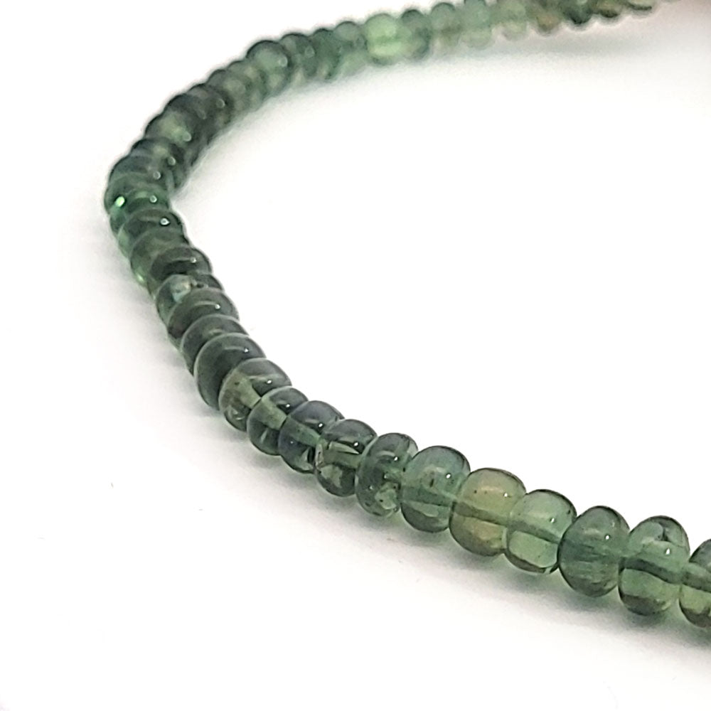 Bottone a catena verde apatite 4-7 mm