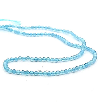 Acquamarina AA, filo di perle sfaccettate da 2,5 mm