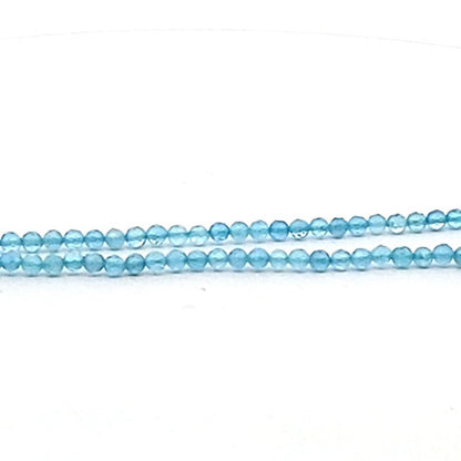 Acquamarina AA, filo di perle sfaccettate da 2,5 mm