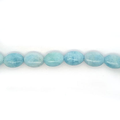 Aquamarin, Oval Strang 18 x 13 mm