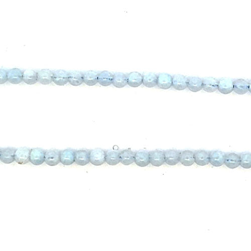 Acquamarina, filo di perline da 4 mm