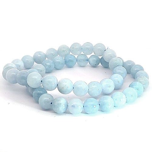 Aquamarin Armband 8 mm  - 1