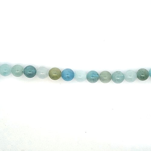 Aquamarin multicolor, Kugelstrang 8 mm by Steindesign