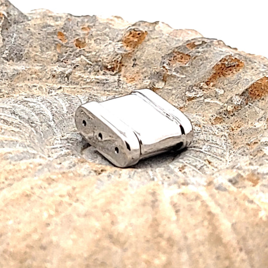 Armbandschließe Carré, Silber