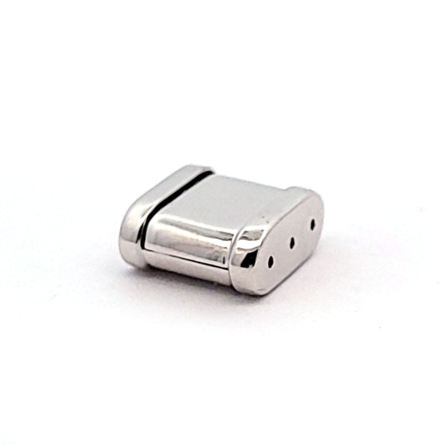 Armbandschließe Carré, Silber rhodiniert