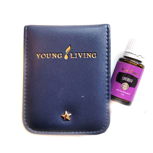 young living öle aufbewahrung Aromabox blau mit Spiegel