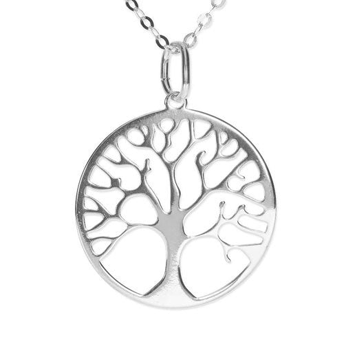 Baum des Lebens Anhänger silber 15mm  - 1