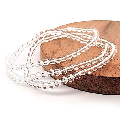Bergkristall Kugel-Armband 4mm  - 1