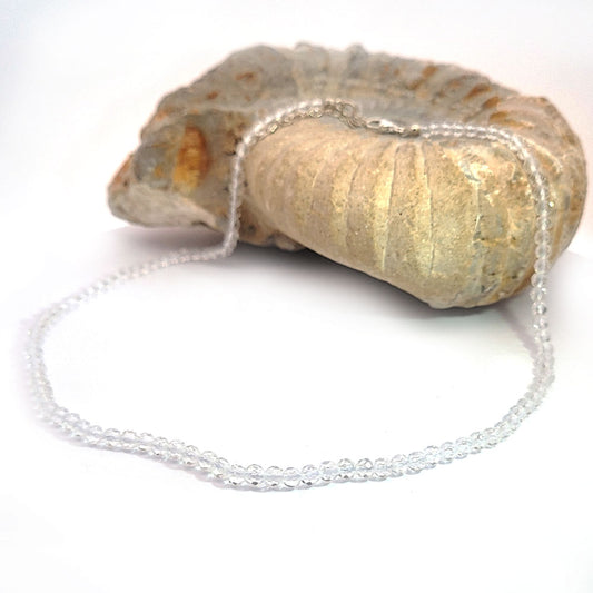 Bergkristall Kugelkette 3.5 mm facettiert