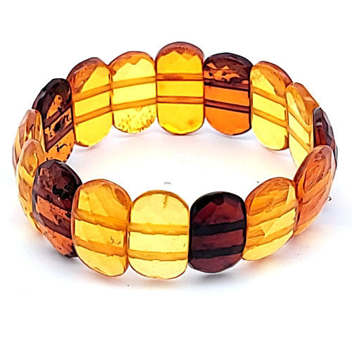 Bernstein Armband, facettiert multi  - 1