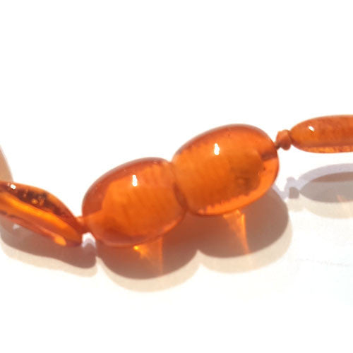 Bernstein-Baby-Kette tumble cognac  - 3