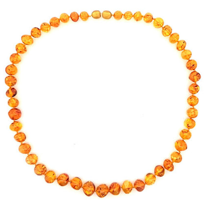 Bernstein Kette rund 8-12 mm  - 3