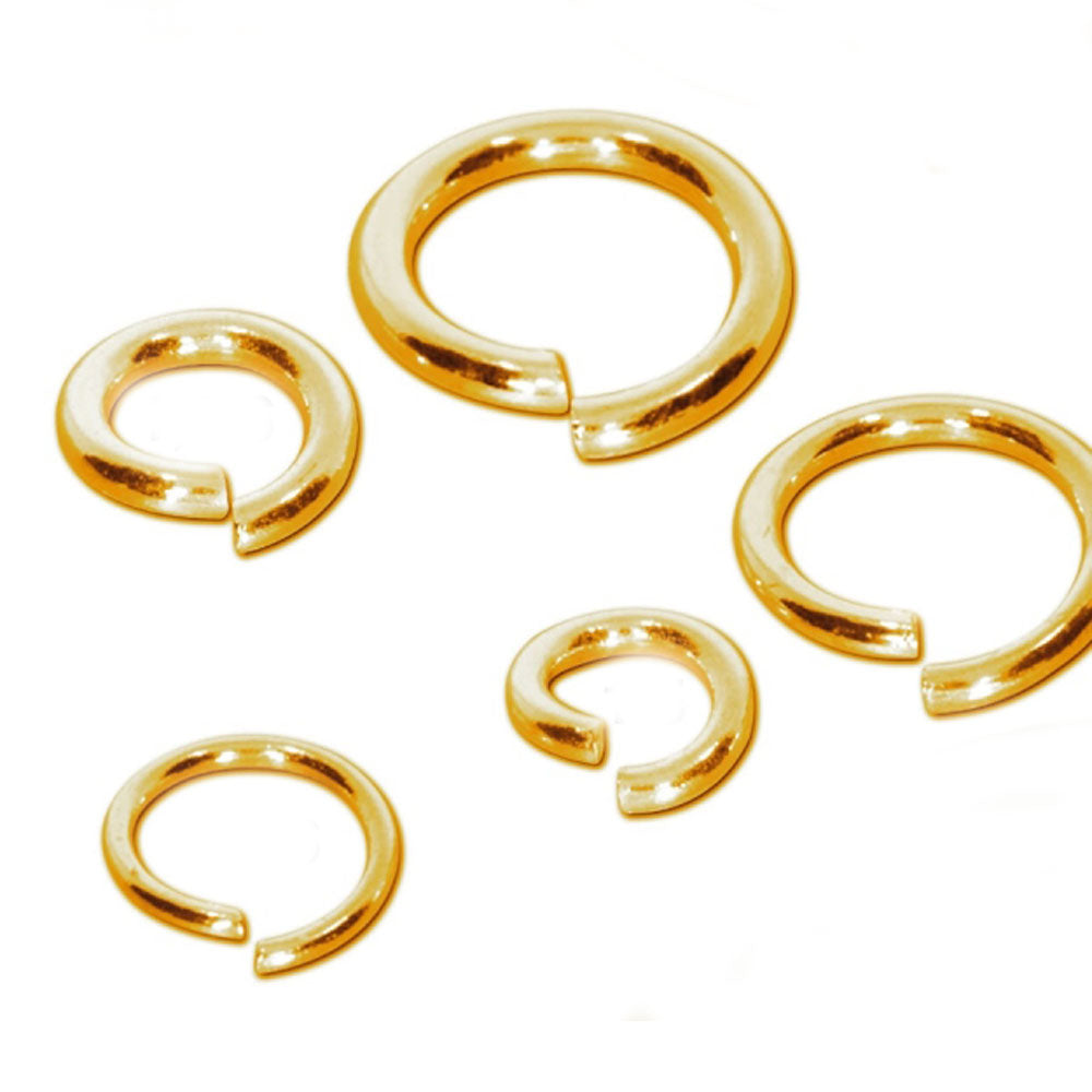 Binderinge offen, Silber vergoldet 