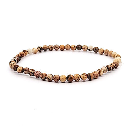 Bilderjaspis Kugel-Armband 4 mm  - 1