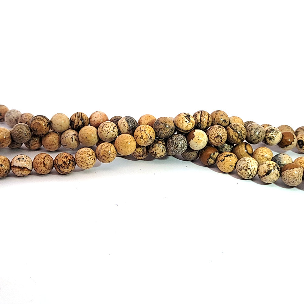 Bilderjaspis, Kugelstrang 8 mm by Steindesign