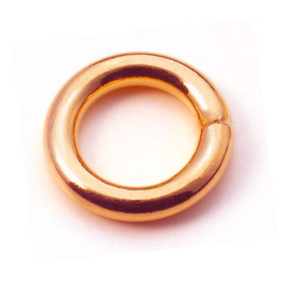 Binderinge geschlossen, rosé vergoldet  - 1