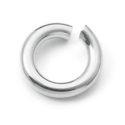 Binderinge offen, Silber rhodiniert  - 1