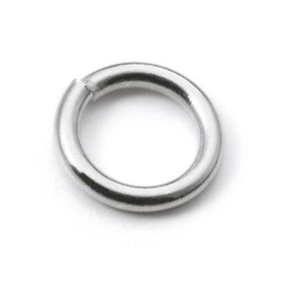 Binderinge geschlossen, Silber rhodiniert  - 1