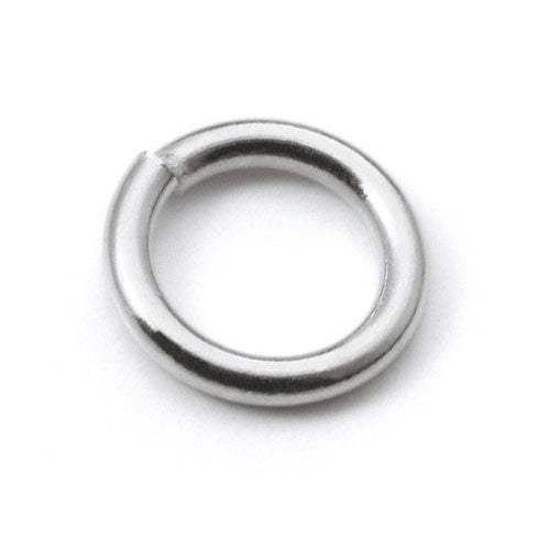 Binderinge geschlossen, Silber rhodiniert  - 1