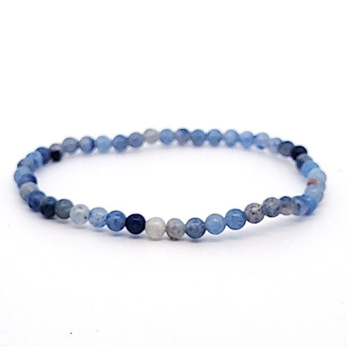 Blauquarz Kugel-Armband 4 mm  - 2