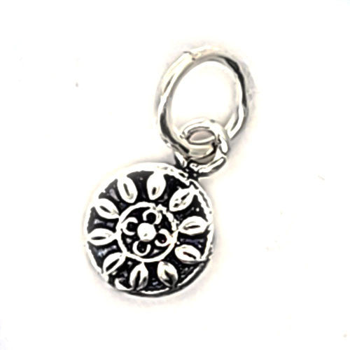 Blume mini , silber geschwärzt  - 1