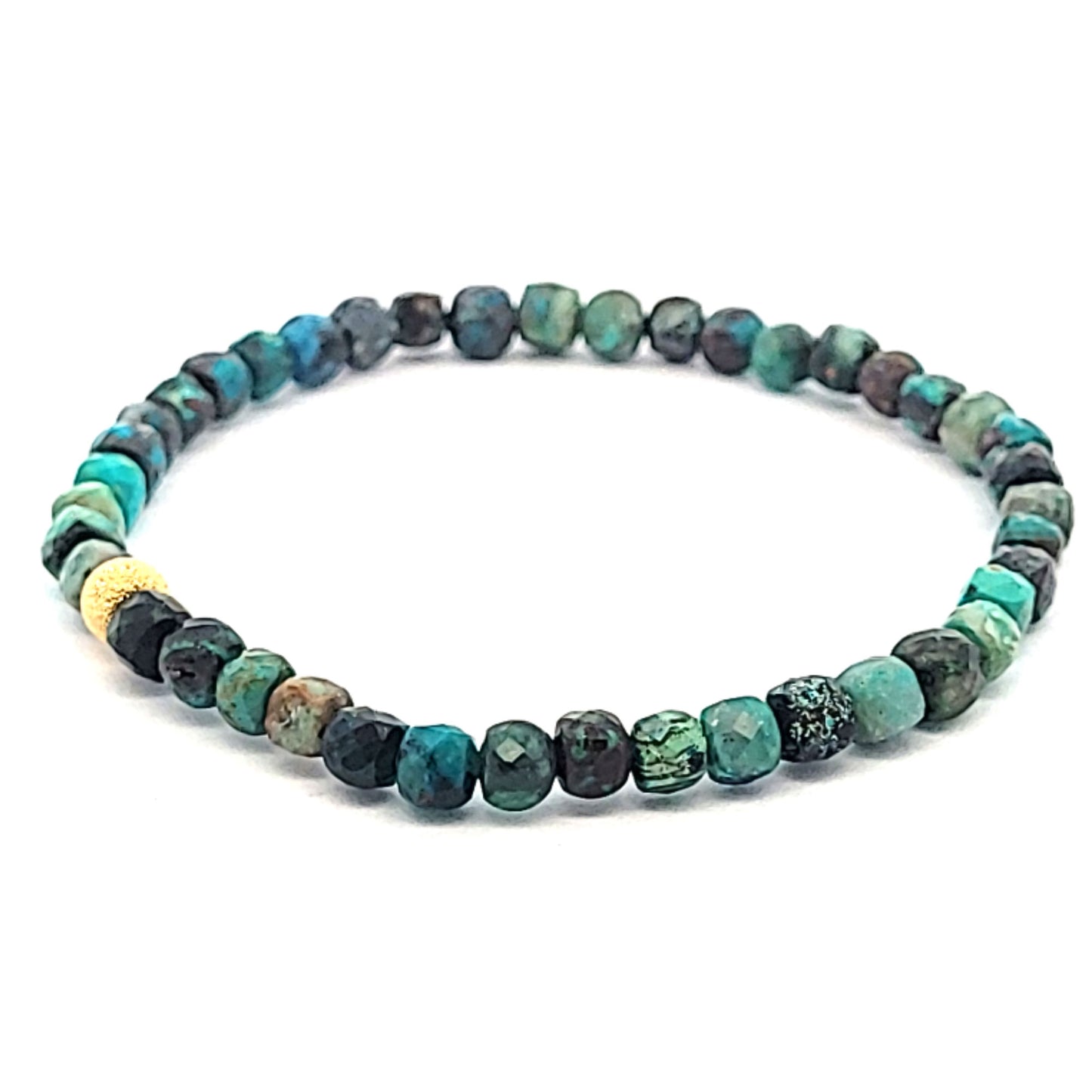 Chrysokoll-Armband-Cube