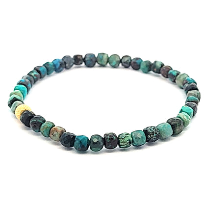 Chrysokoll-Armband-Cube