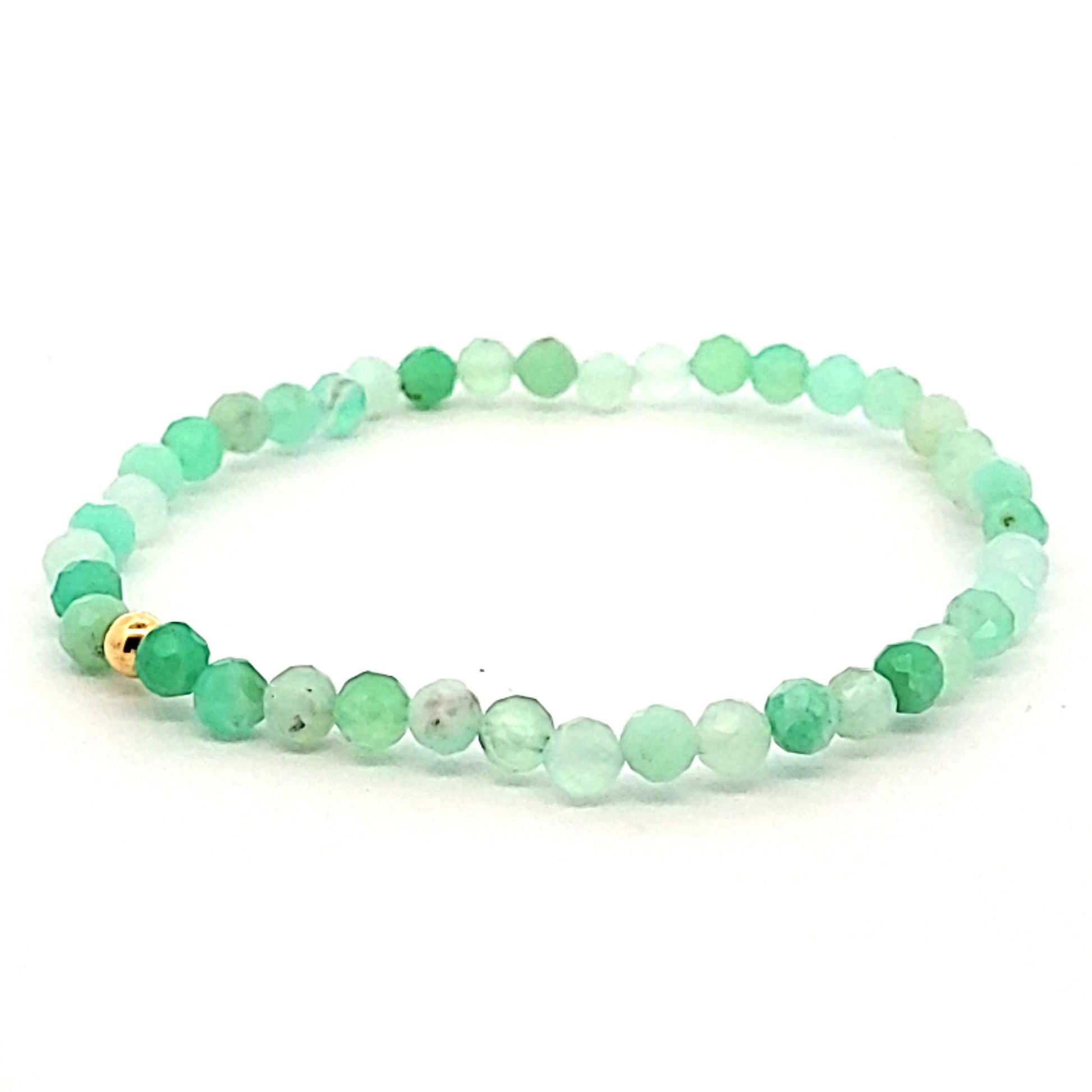 Chrysopras-Armband-Kugel-facettiert