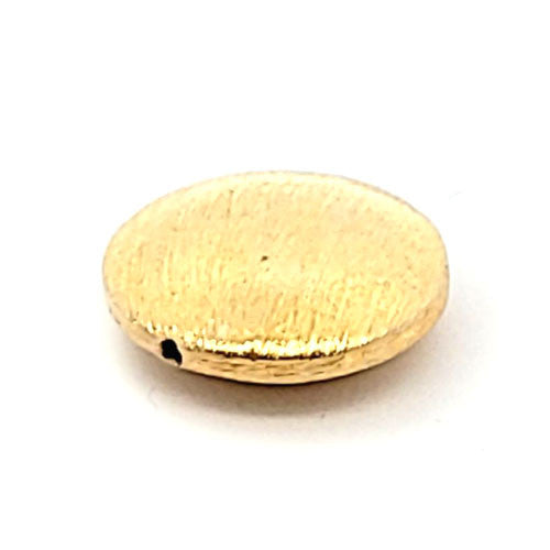 Discus Silberperle satiniert vergoldet 18 mm  - 2