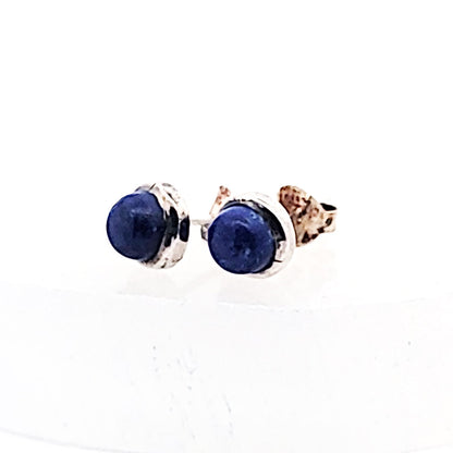 Lapis Lazuli Ohrstecker, silber