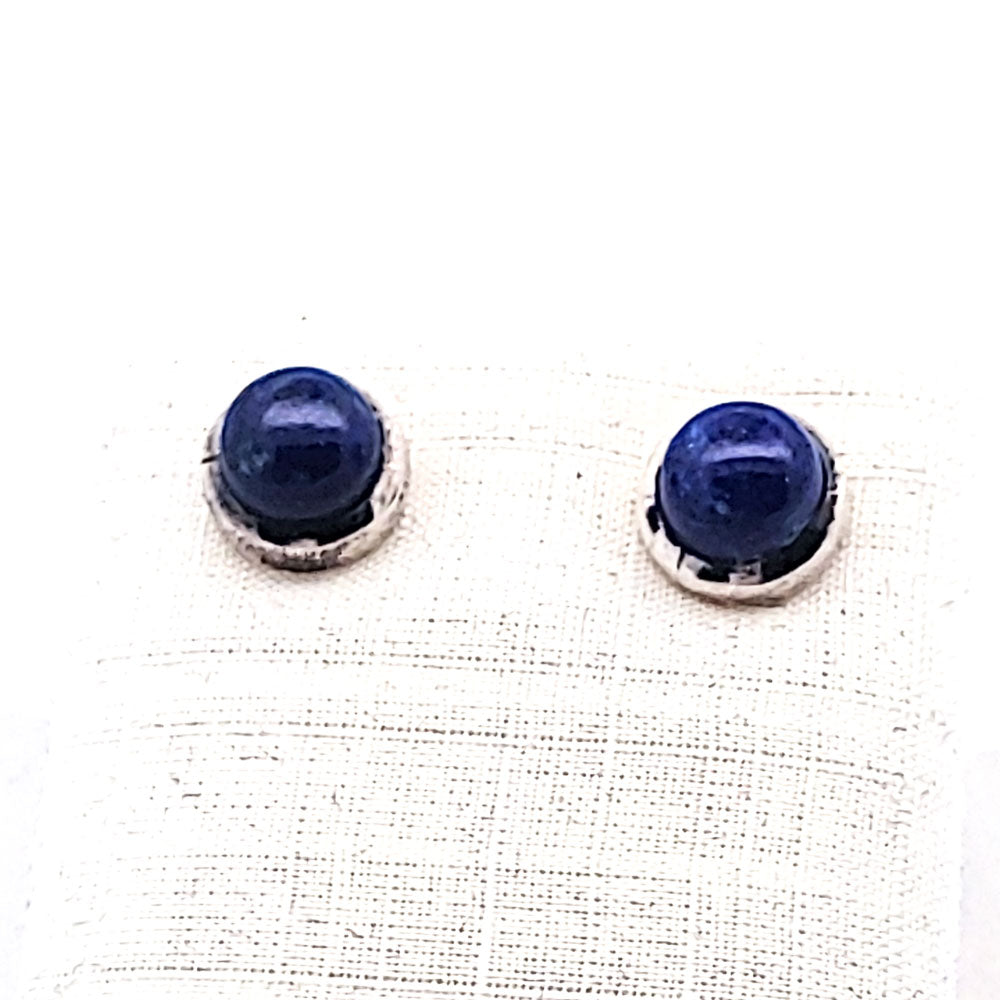 Lapis Lazuli Ohrstecker, silber
