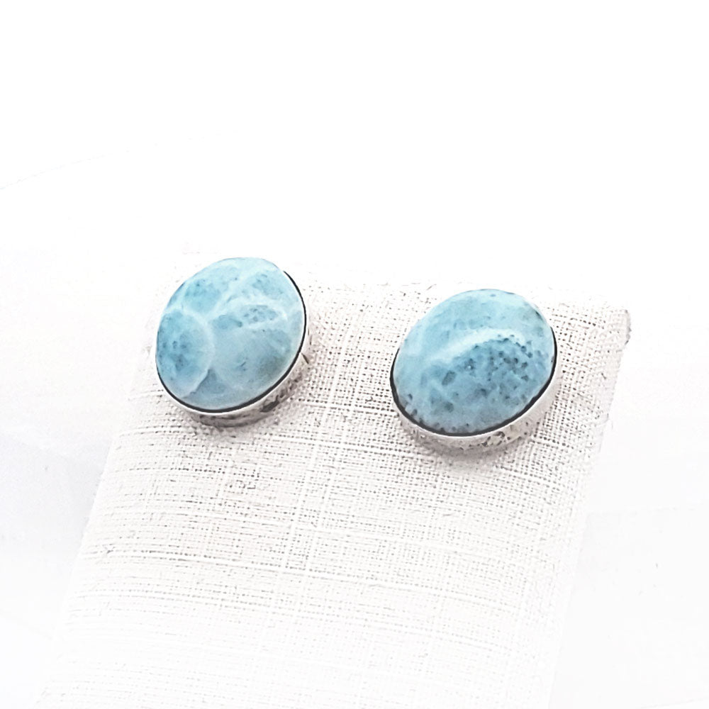 Edelstein Silberohrstecker Larimar