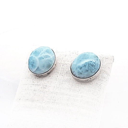 Edelstein Silberohrstecker Larimar