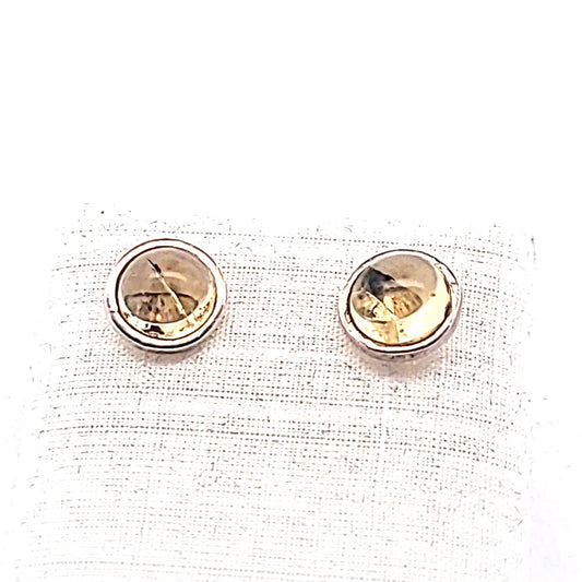 Zitrin Ohrstecker, silber by Steindesign